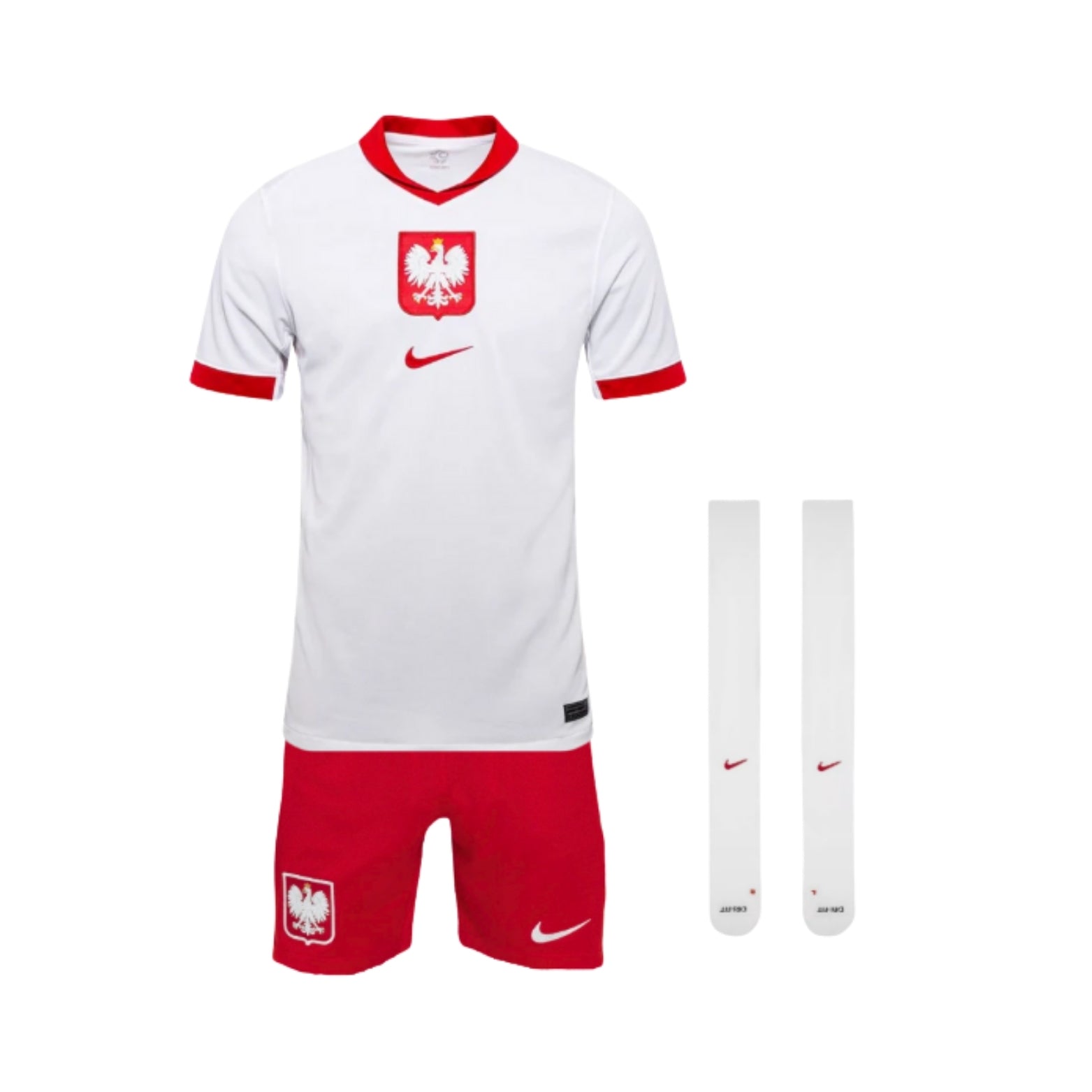 Kit de Criança - Polonia Principal 24/25 - Euro 2024