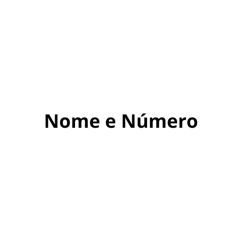 Personalização - Nome e Número