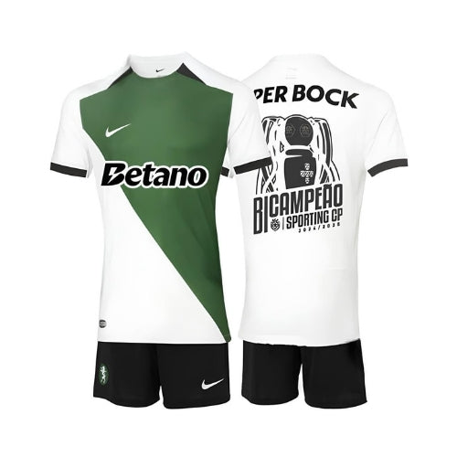 Kit de Criança - Sporting Edição Especial "Stromp" 24/25 - Edição Bicampeão