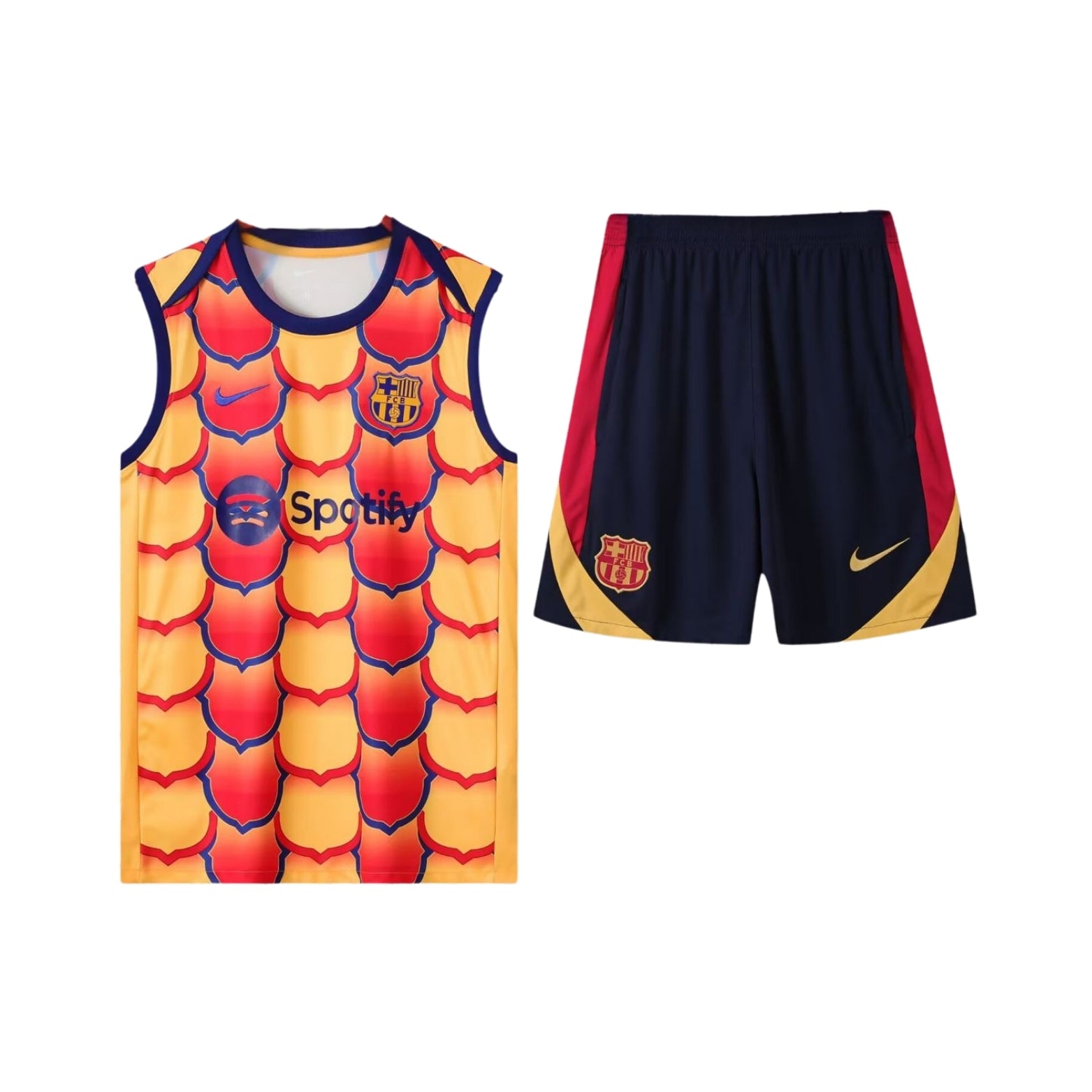 Barcelona 25/26 - Equipamento de Treino - Manga Cava