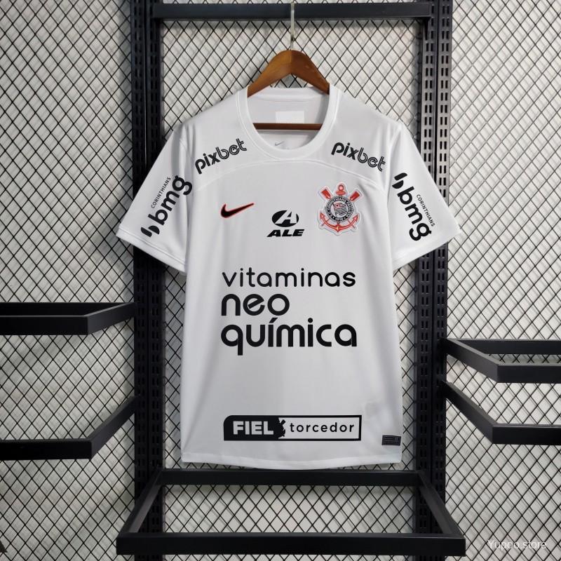 Corinthians Home 23/24 - Todos os patrocínios - Game Day