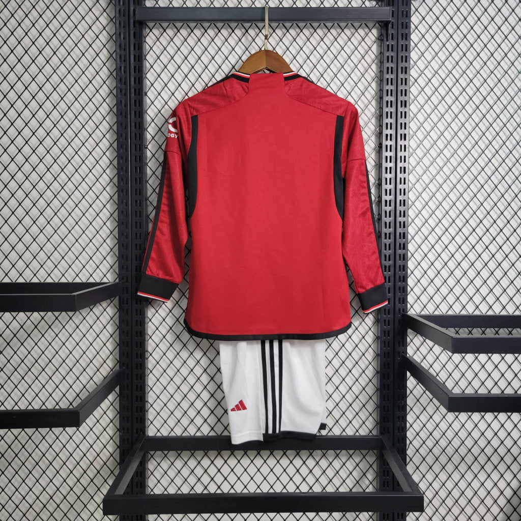 Kit - Manchester United Principal 23/24 - Manga Comprida - Game Day