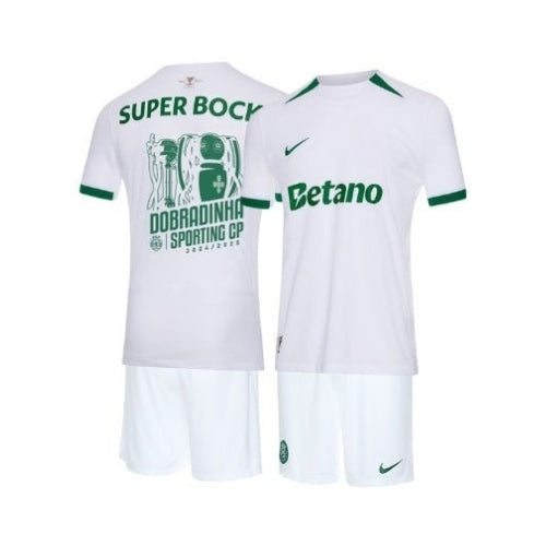 Kit de Criança - Sporting Alternativa 24/25 - Edição Dobradinha