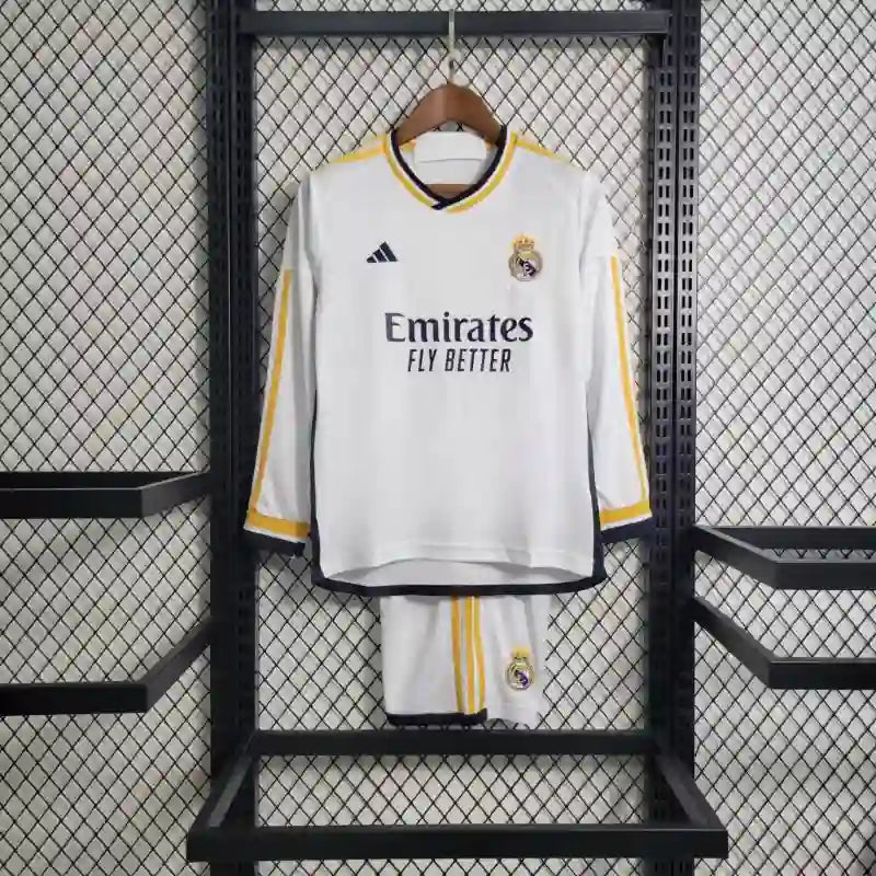 Kit - Real Madrid Principal 23/24 - Manga Comprida - Game Day