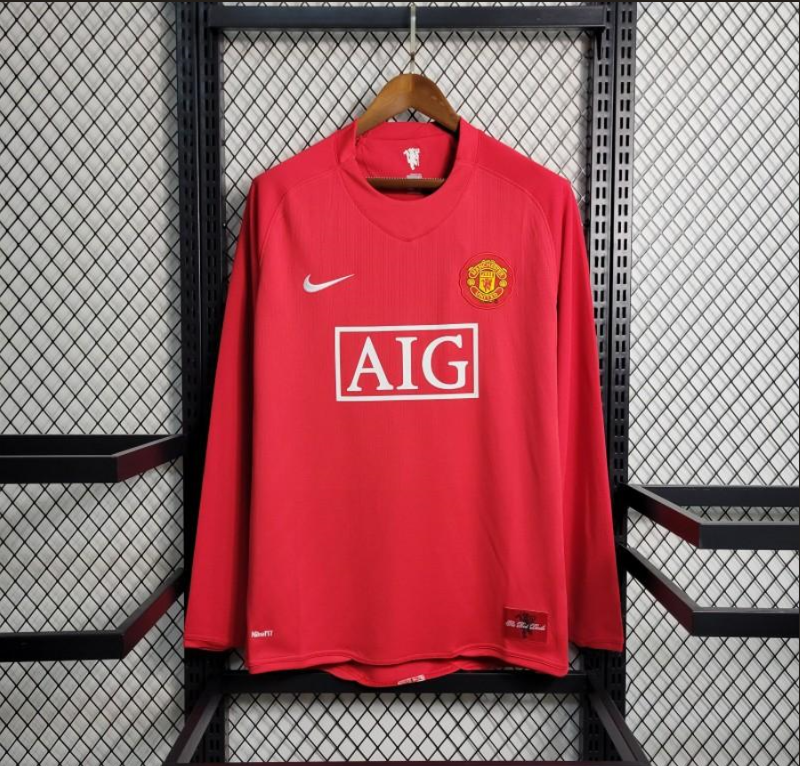 Manchester United Home 07/08 - Manga Comprida - Game Day