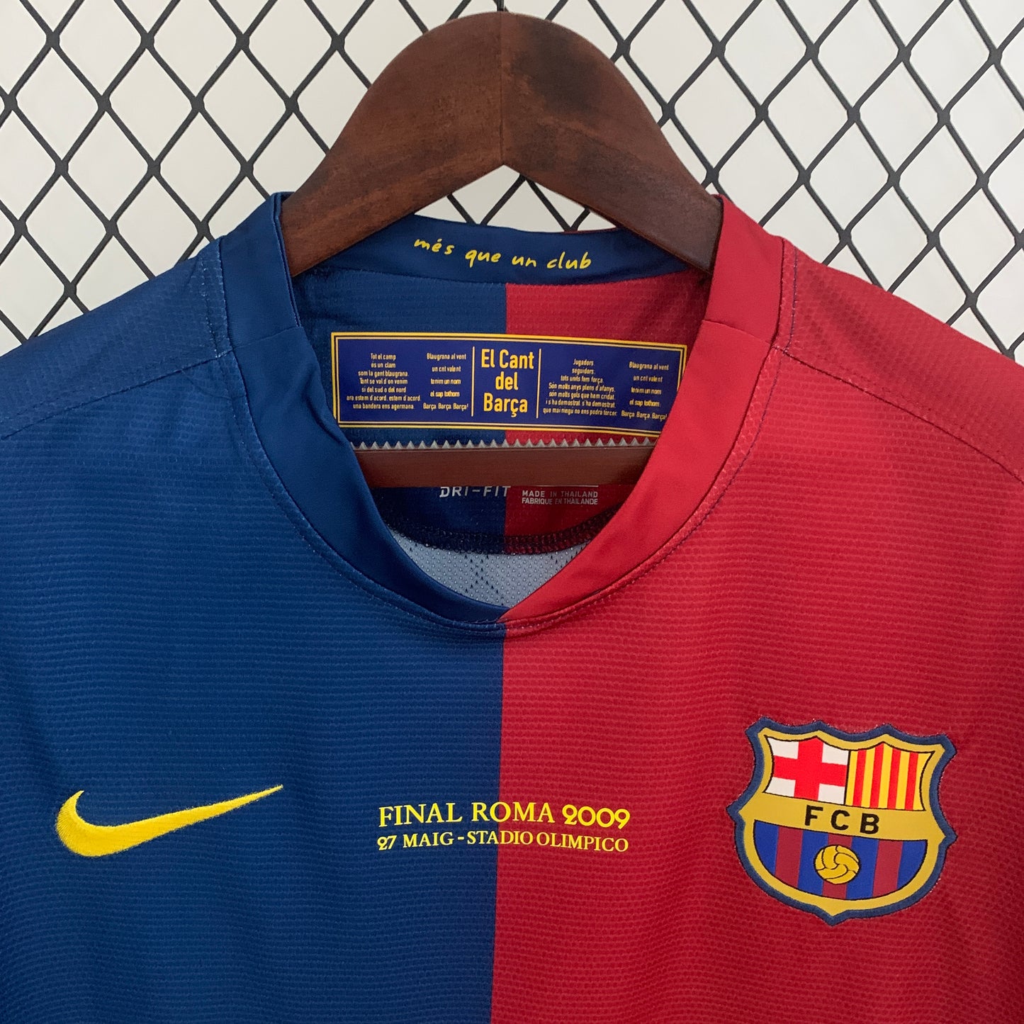 Barcelona Home 08/09 - Final Liga dos Campeões - Manga Comprida - Game Day