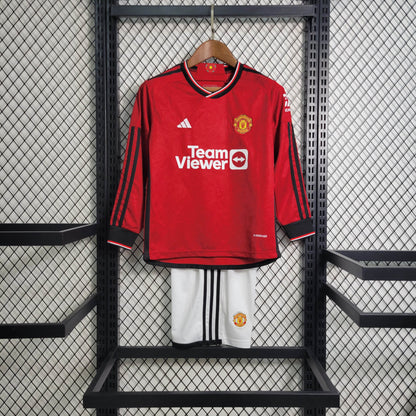 Kit - Manchester United Principal 23/24 - Manga Comprida - Game Day